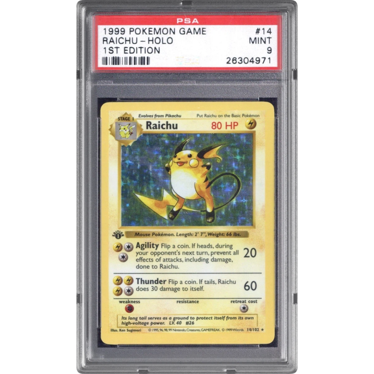 Raichu card artwork