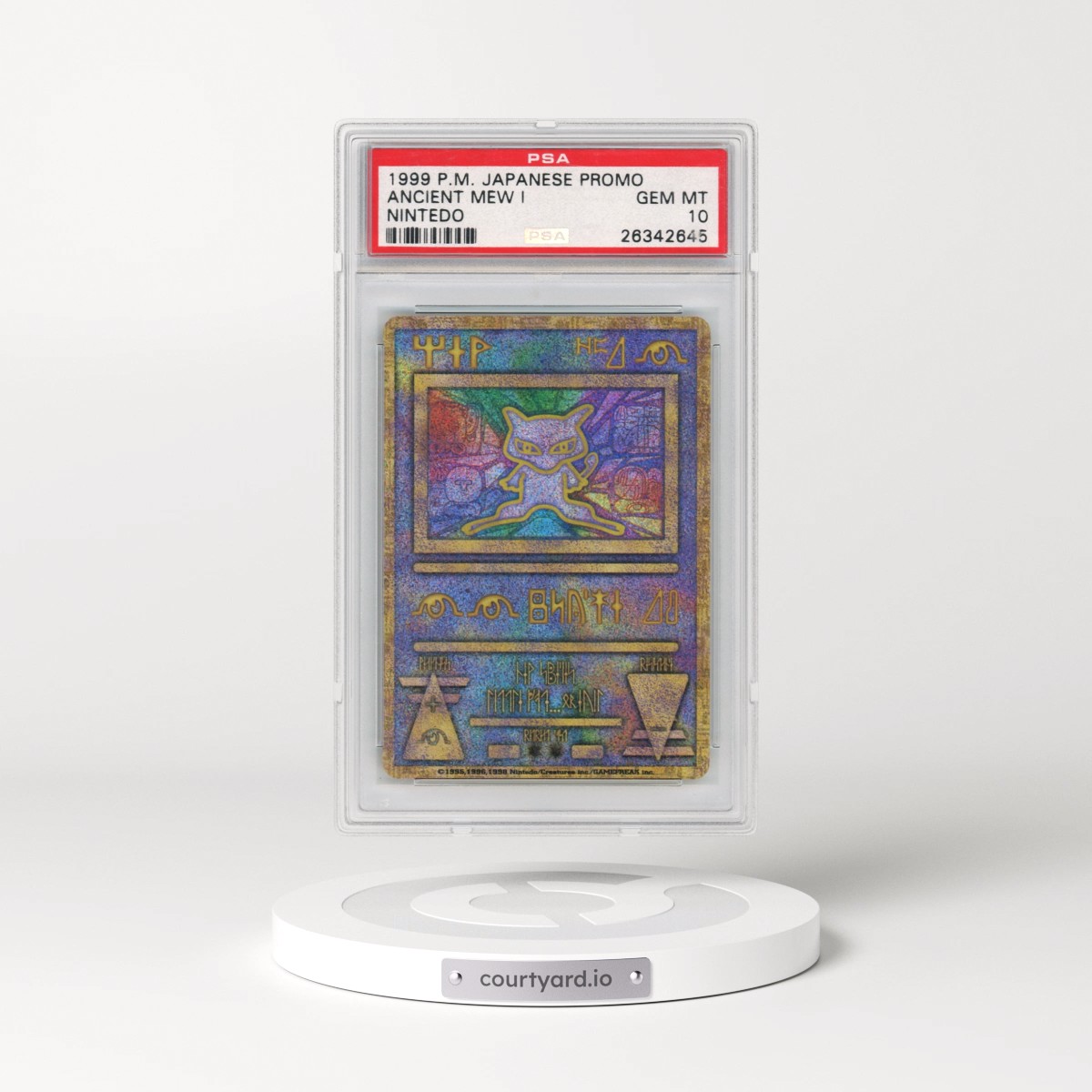 1998-99 Pokémon Pokemon Japanese Promo Ancient Mew I - "Nintedo" Error (PSA 10 GEM MINT)