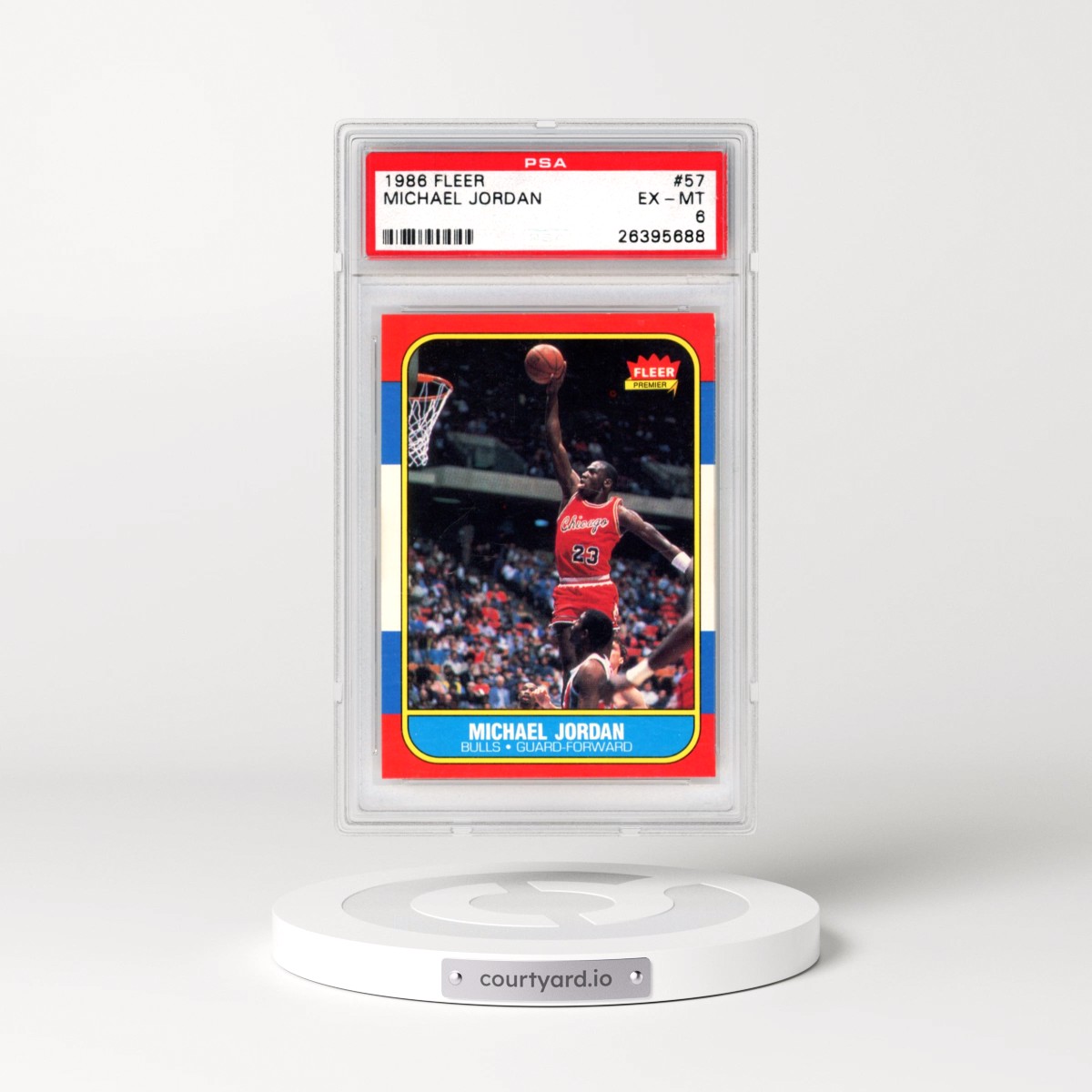 1986 Fleer #57 Michael Jordan (PSA 6 EX-MT)