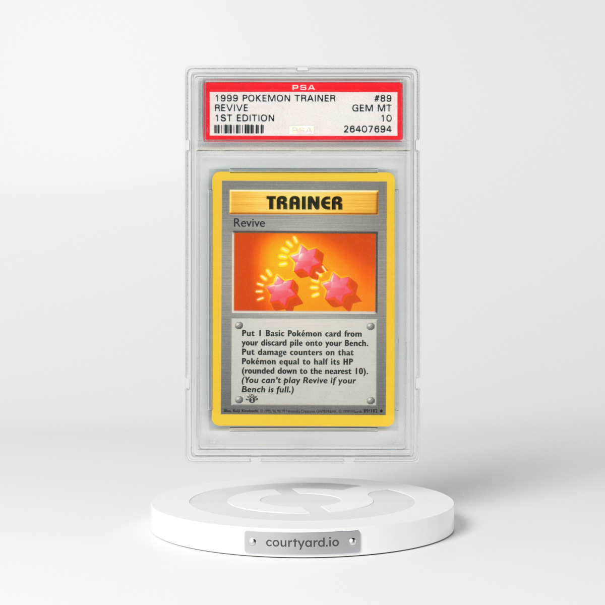 1999 Pokémon Game #89 Revive - 1st Edition (PSA 10 GEM MINT)