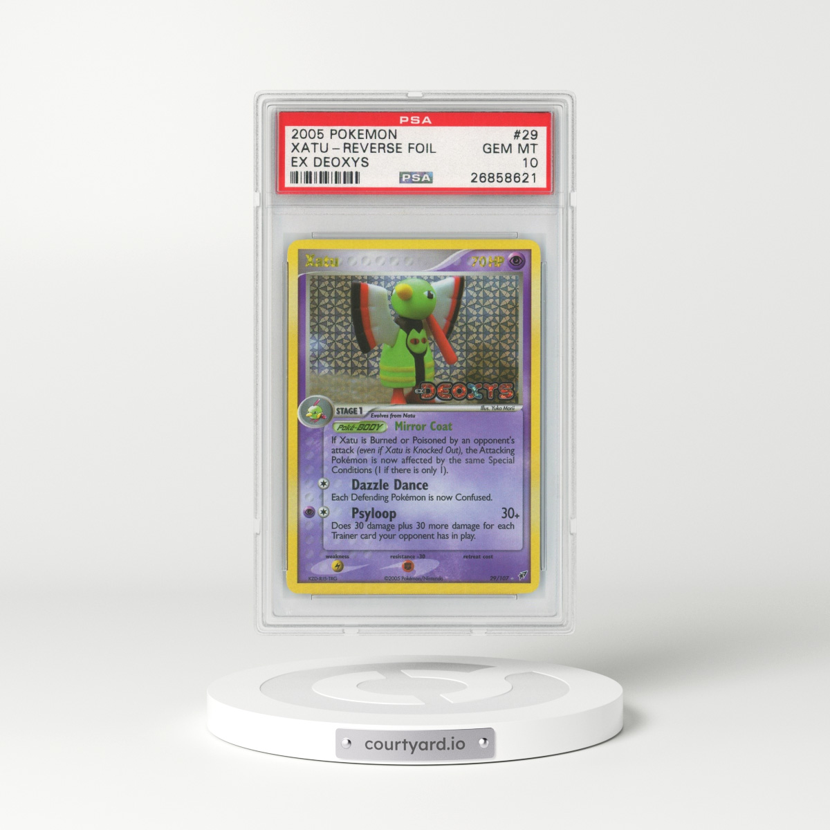 2005 EX Deoxys #29 Xatu - Holo (PSA 10 GEM MINT)