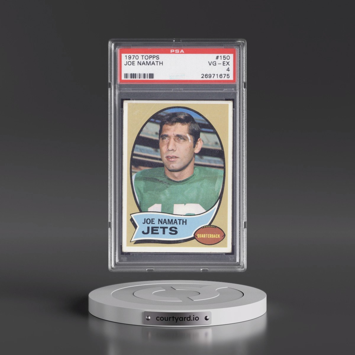 1970 Topps #150 Joe Namath (PSA 4 VG-EX)