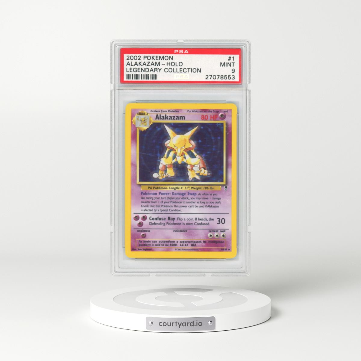 2002 Legendary Collection #1 Alakazam - Holo (PSA 9 MINT)