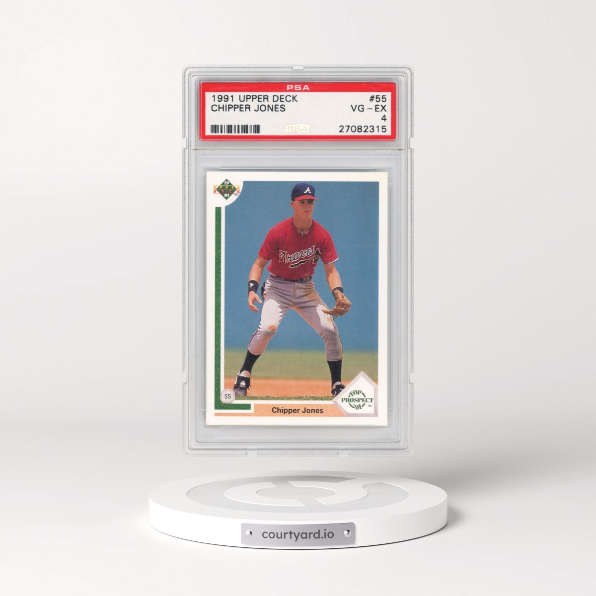 1991 Upper Deck Chipper Jones #55 PSA 4