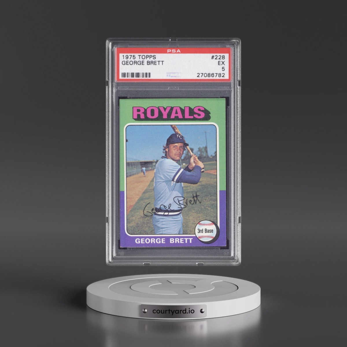 1975 Topps #228 George Brett (PSA 5 EX)