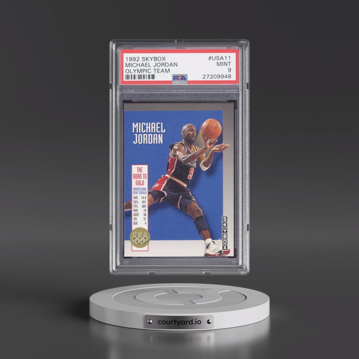 1992 Skybox Olympic Team #USA11 Michael Jordan (PSA 9 MINT)