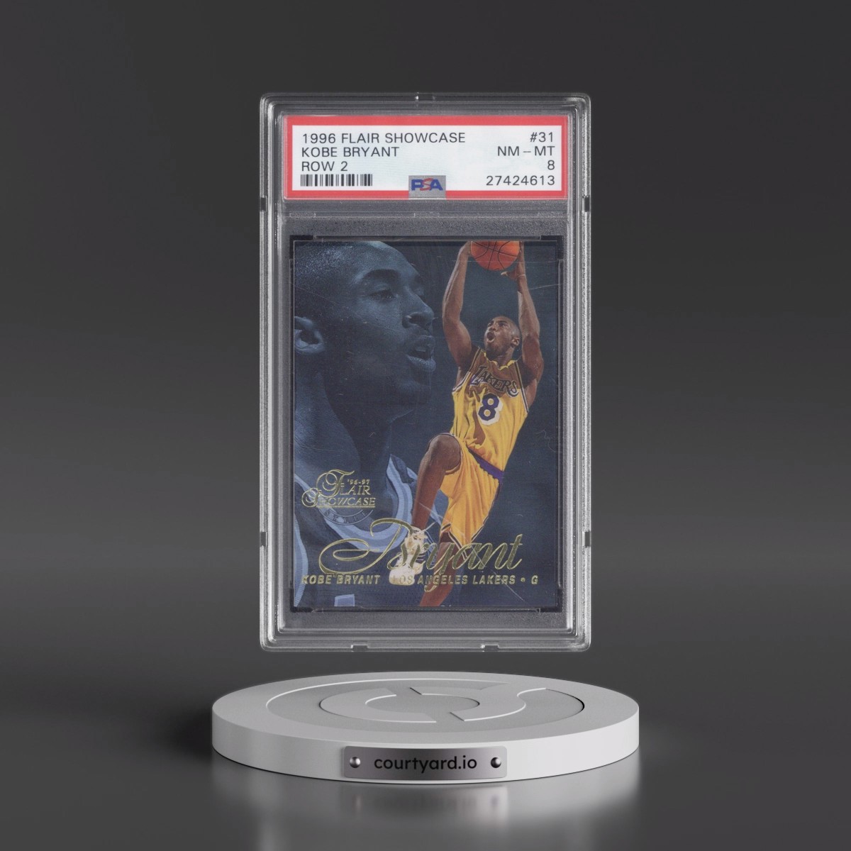 1996 Flair Showcase Kobe Bryant - Row 2 #31 PSA 8