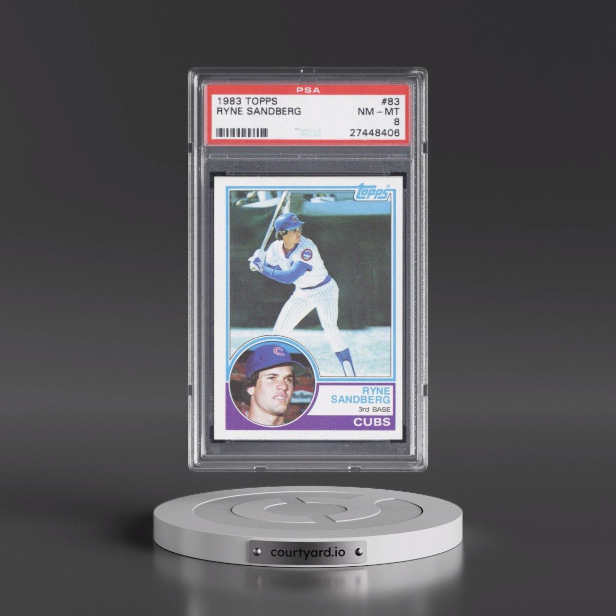 1983 Topps #83 Ryne Sandberg (PSA 8 NM-MT)