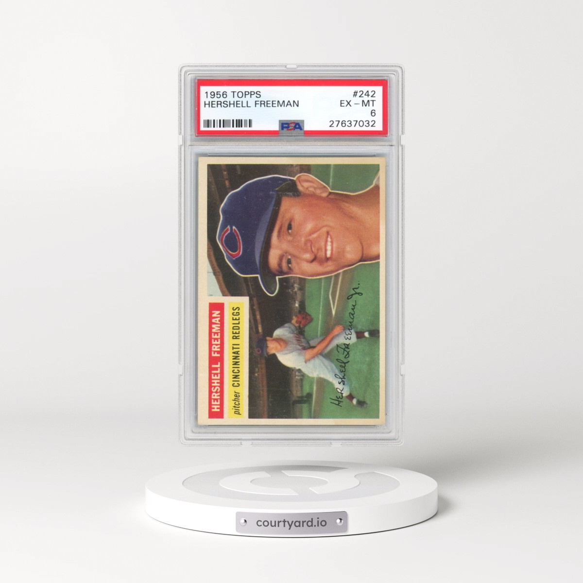1956 Topps #242 Hershell Freeman (PSA 6 EX-MT)