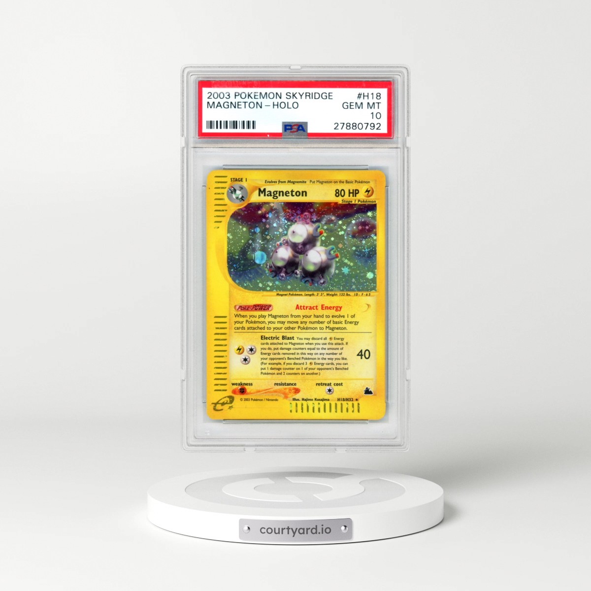 2003 Pokémon Skyridge #H18 Magneton - Holo (PSA 10 GEM MINT)