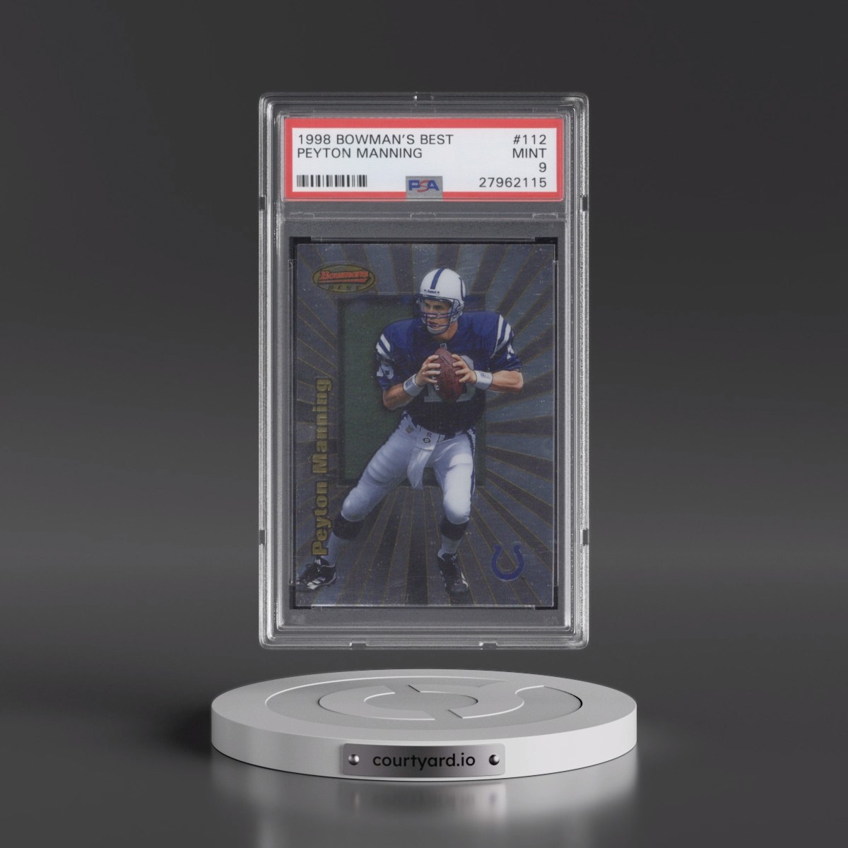 1998 Bowman's Best #112 Peyton Manning (PSA 9 MINT)