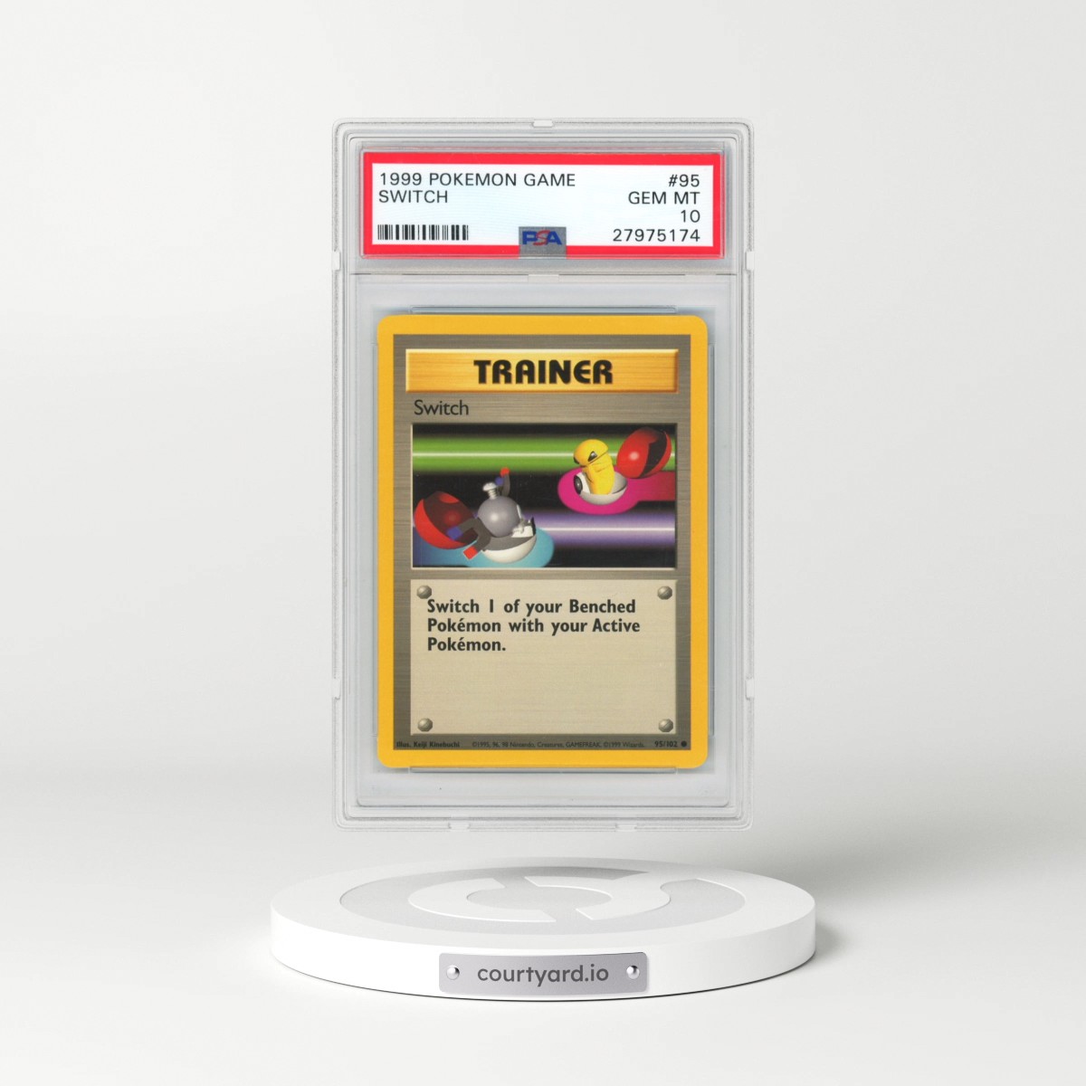 1999 Pokémon Game #95 Switch (PSA 10 GEM MINT)