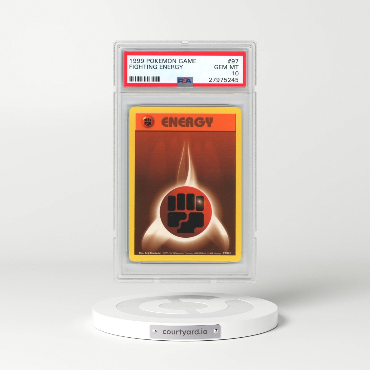 1999 Pokémon Game #97 Fighting Energy (PSA 10 GEM MINT)