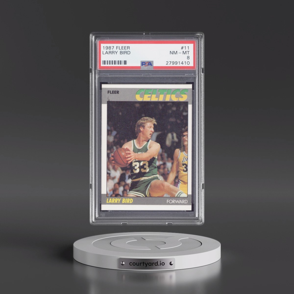 1987 Fleer Larry Bird #11 PSA 8