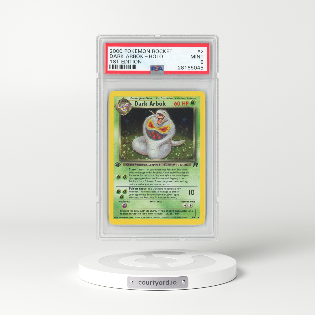 2000 Team Rocket #2 Dark Arbok (PSA 9 MINT)