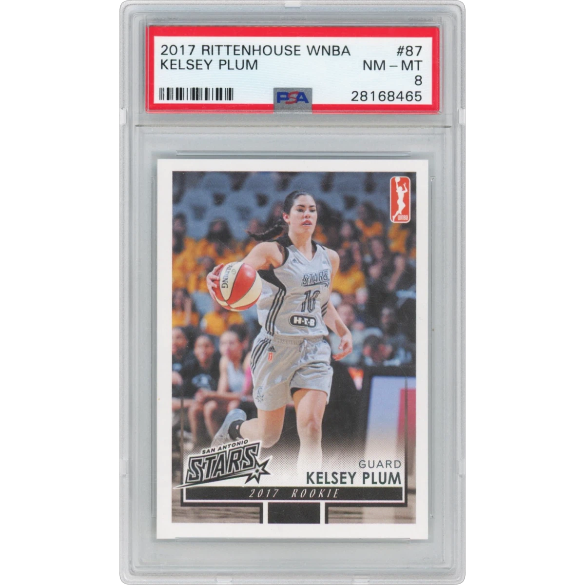2017 Rittenhouse WNBA #87 Kelsey Plum (PSA 8 NM-MT)