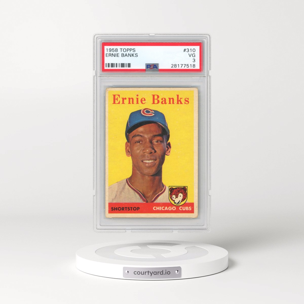 1958 Topps #310 Ernie Banks (PSA 3 VG)