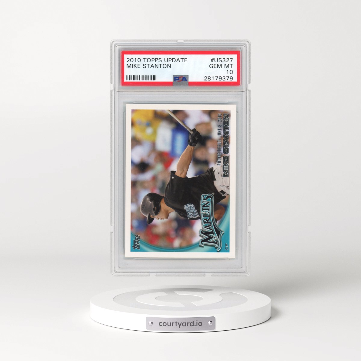 2010 Topps Update #US327 Mike Stanton (PSA 10 GEM MINT)
