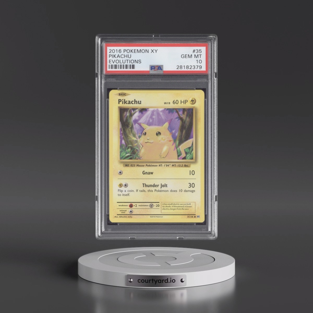 2016 Pokémon XY Evolutions #35 Pikachu (PSA 10 GEM MINT)