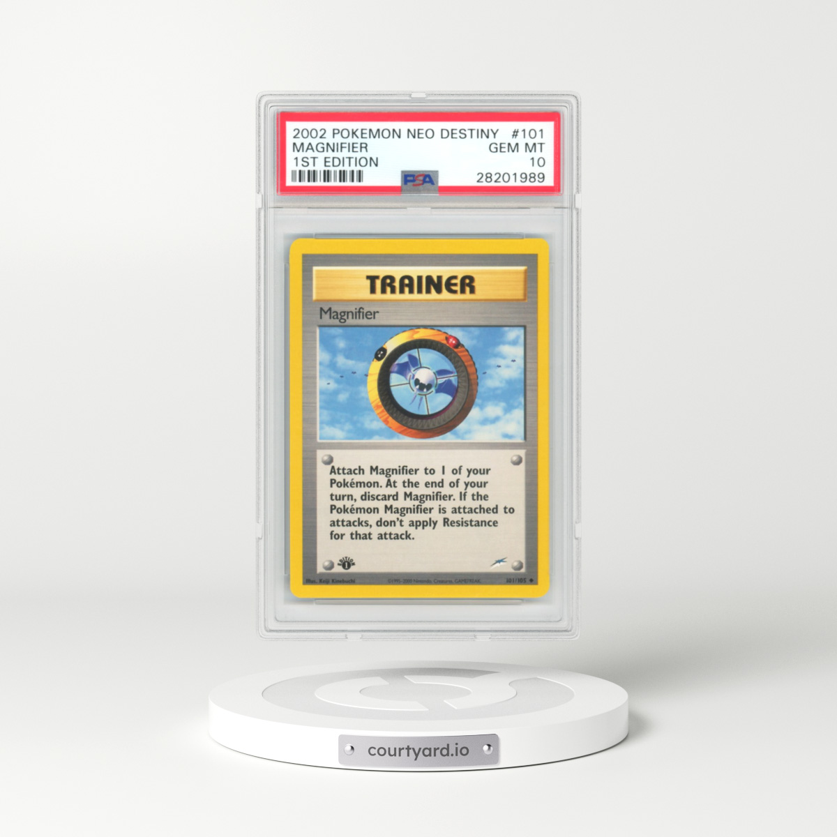 2002 Neo Destiny #101 Magnifier - 1st Edition 1st Edition (PSA 10 GEM MINT)