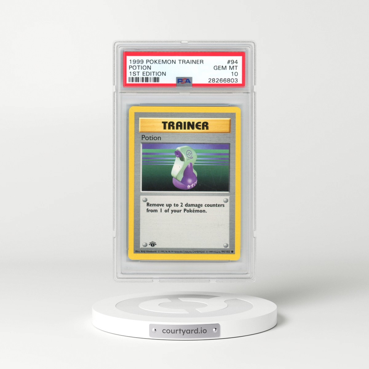 1999 Pokémon Game #94 Potion - 1st Edition (PSA 10 GEM MINT)