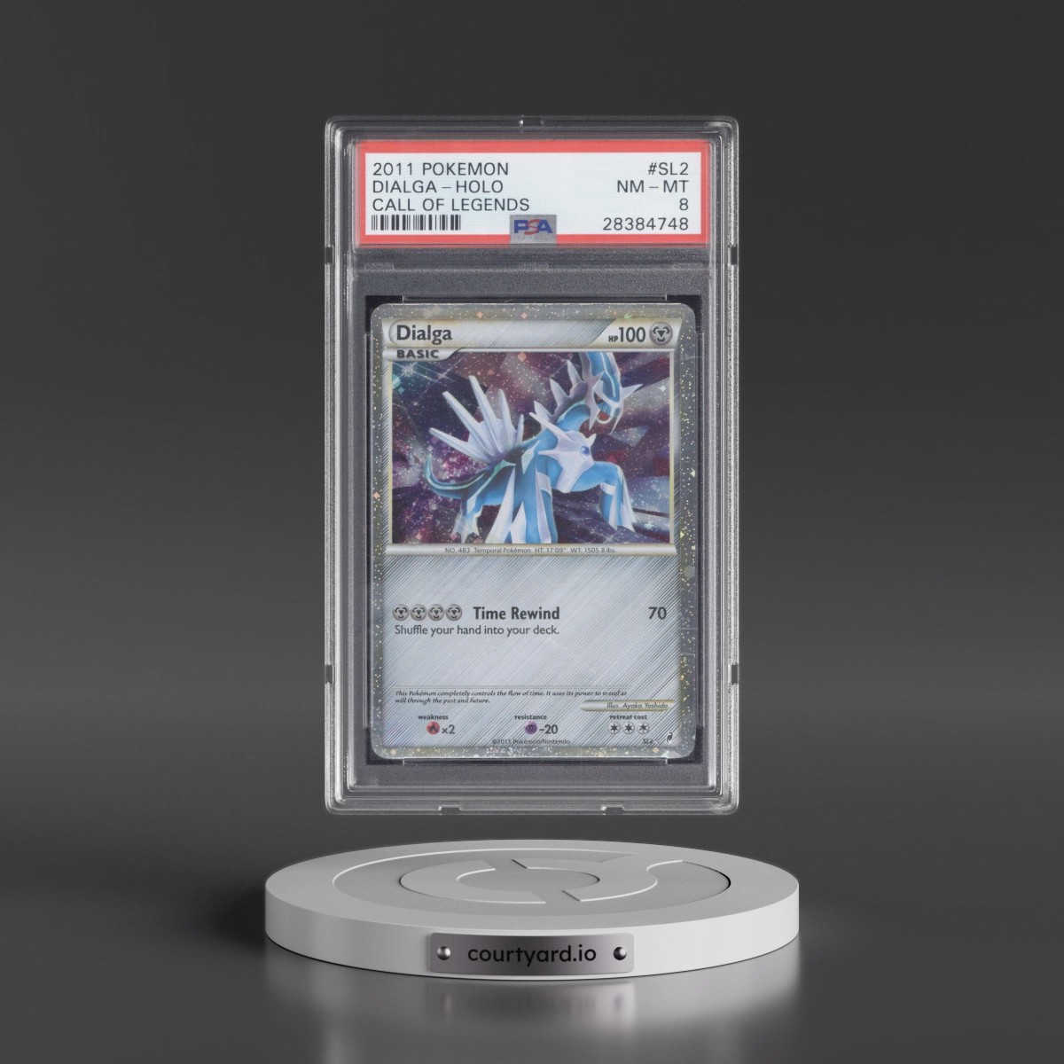 2011 Pokémon Call of Legends Dialga - Holo #SL2 PSA 8