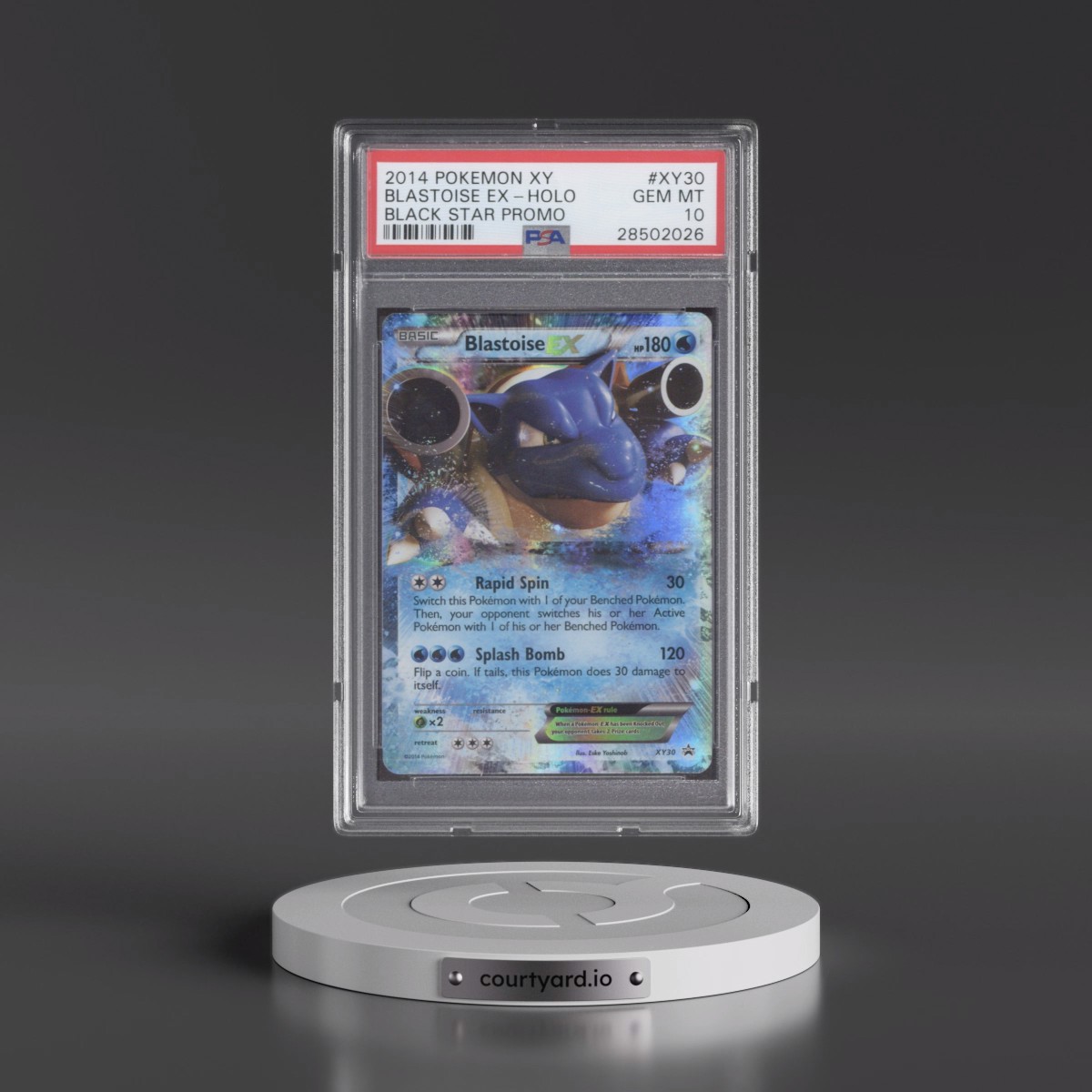 2014 Pokémon XY Black Star Promo #XY30 Blastoise EX - Holo (PSA 10 GEM MINT)