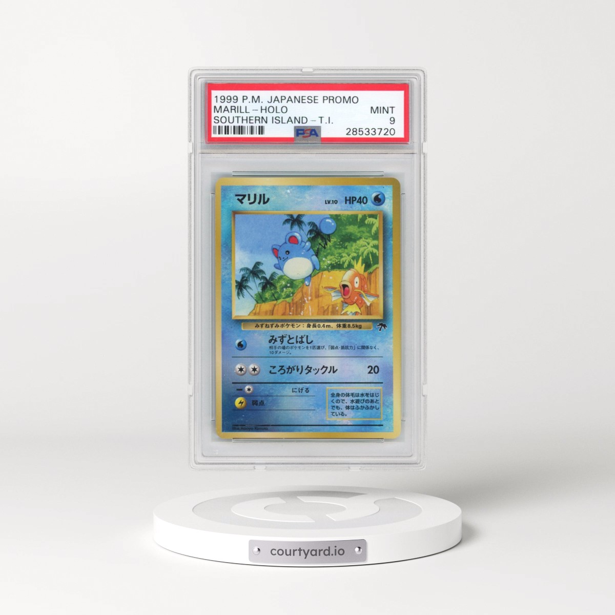 1999 Pokémon Promo Southern Islands Marill - Holo Southern Island-T.I. (PSA 9 MINT)