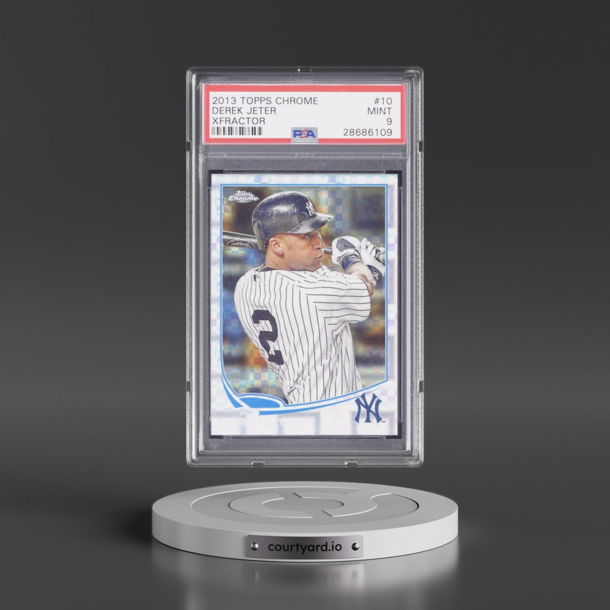 2013 Topps Chrome #10 Derek Jeter - Xfractor (PSA 9 MINT)