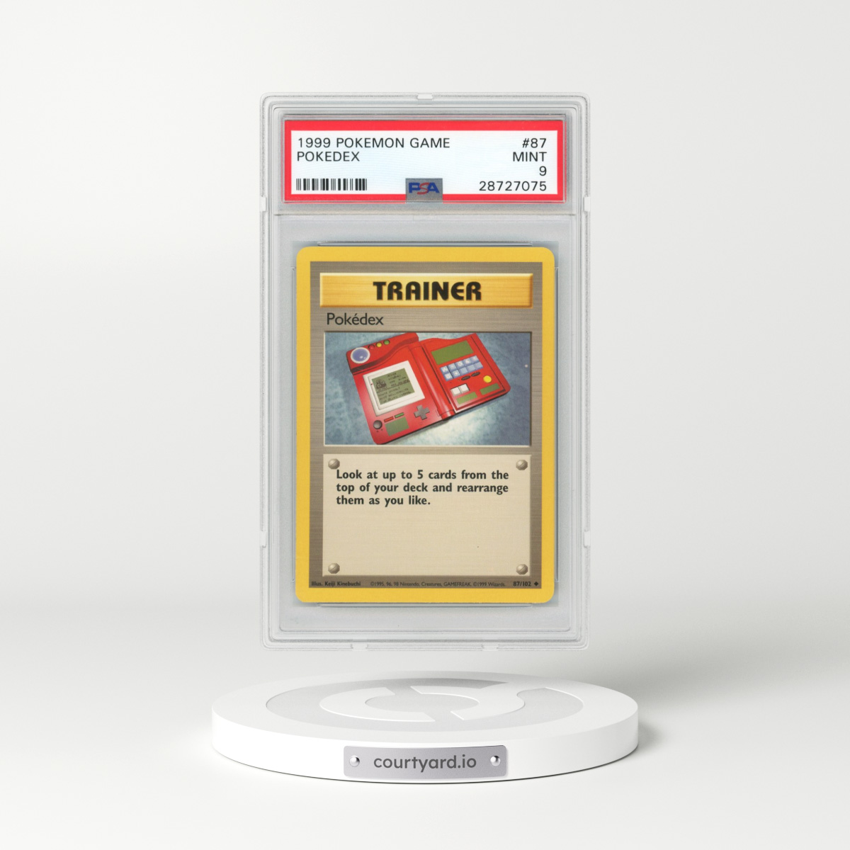 1999 Pokémon Game #87 Pokedex (PSA 9 MINT)
