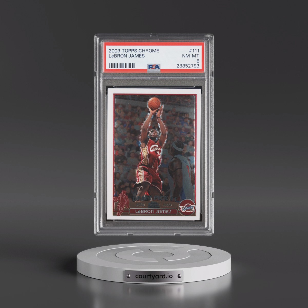 2003 Topps Chrome #111 LeBron James (PSA 8 NM-MT) - Photo
