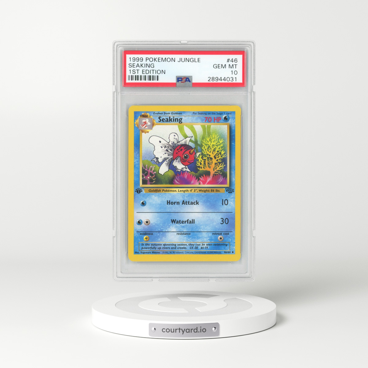 1999 Jungle #46 Seaking (PSA 10 GEM MINT)