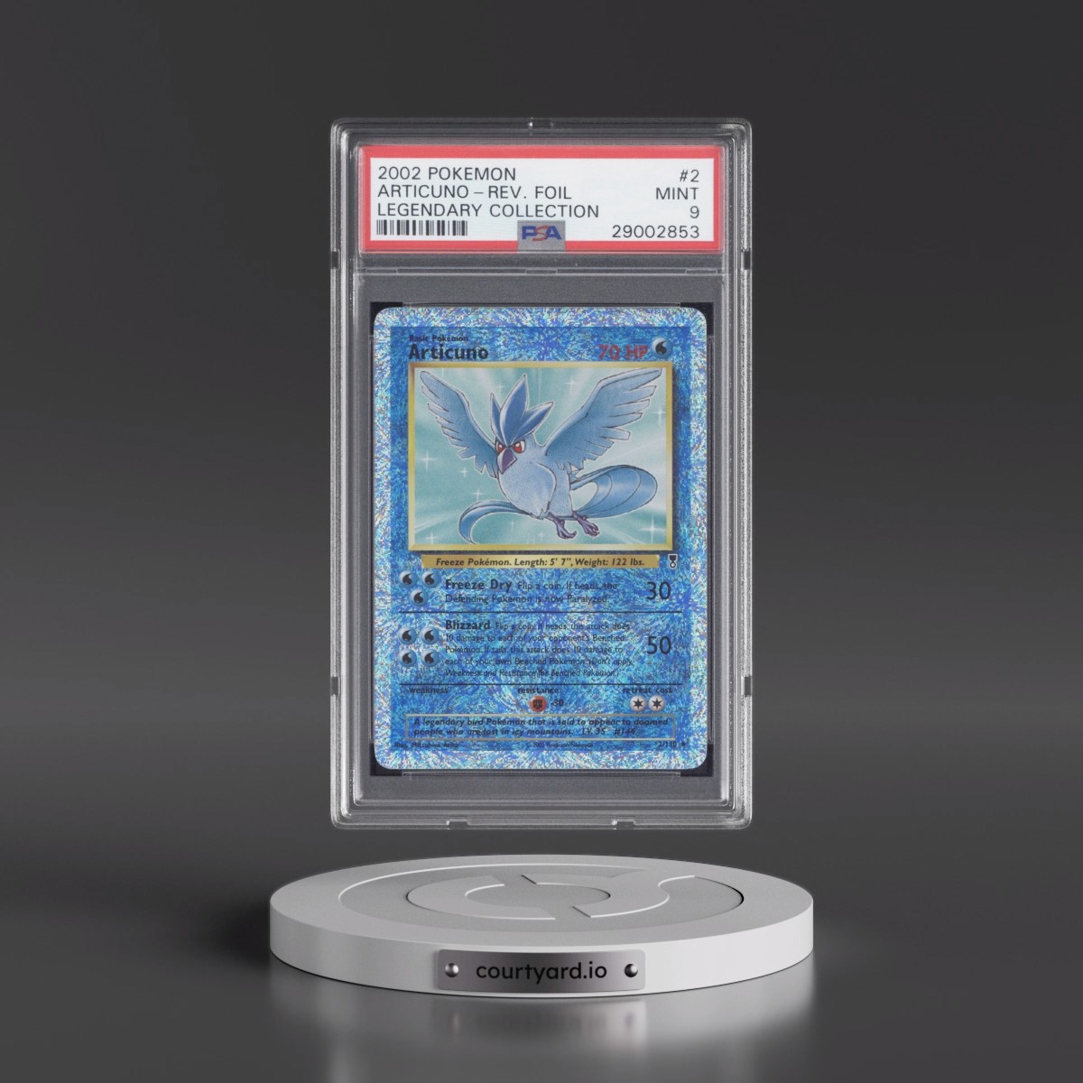 2002 Pokémon Legendary Collection #2 Articuno - Reverse Foil (PSA 9 MINT)