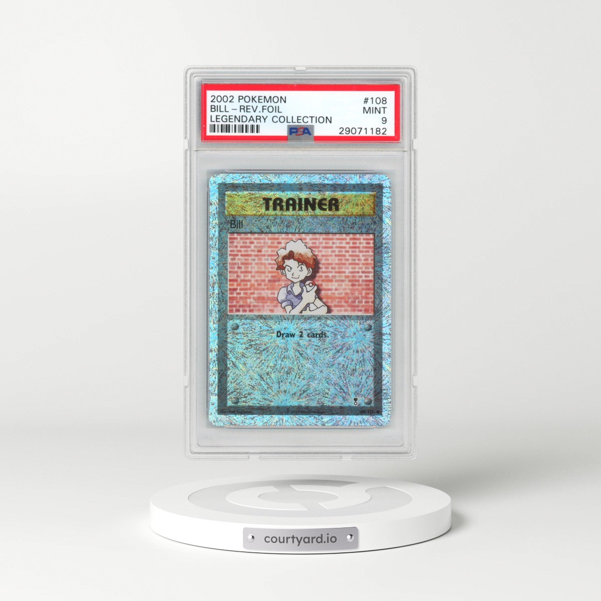 2002 Pokémon Legendary Collection #108 Bill - Reverse Foil (PSA 9 MINT)