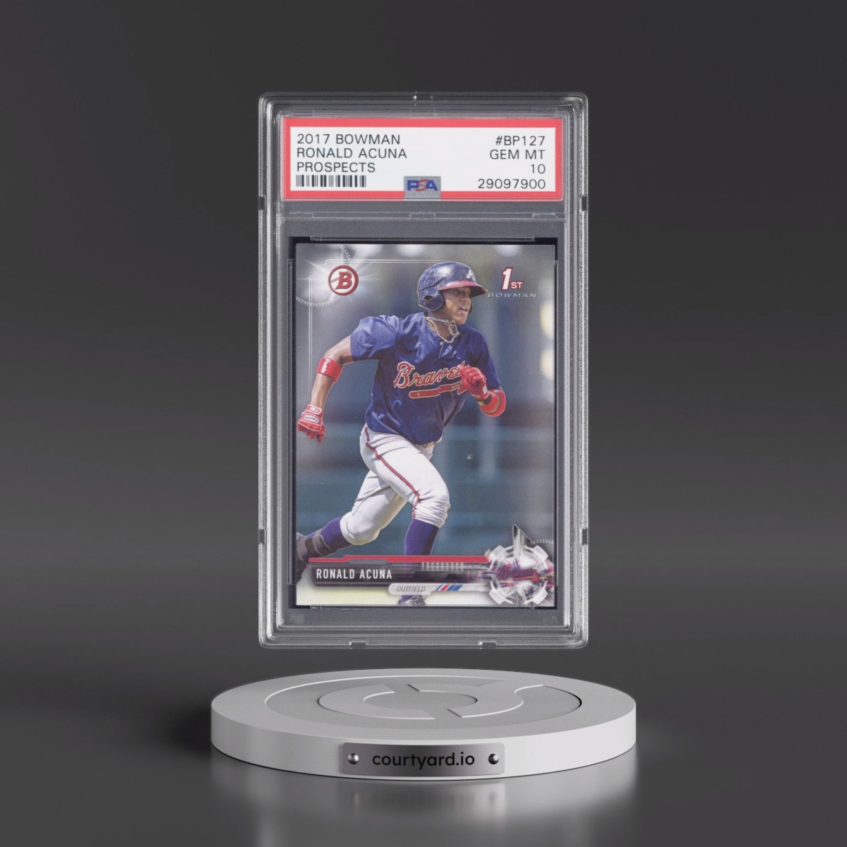 2017 Bowman Prospects #BP127 Ronald Acuna (PSA 10 GEM MINT)
