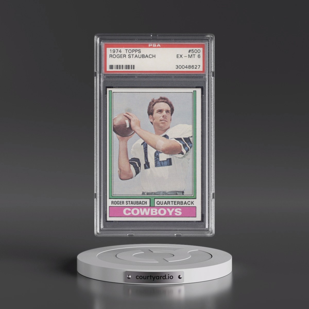 1974 Topps #500 Roger Staubach (PSA 6 EX-MT)