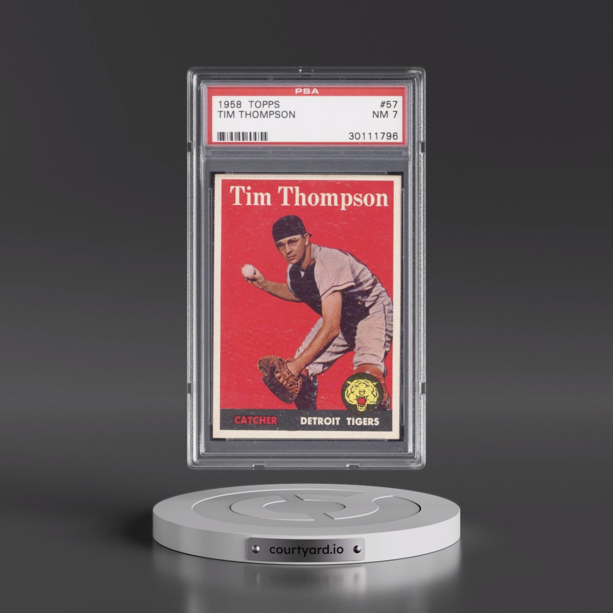 1958 Topps #57 Tim Thompson (PSA 7 NM)
