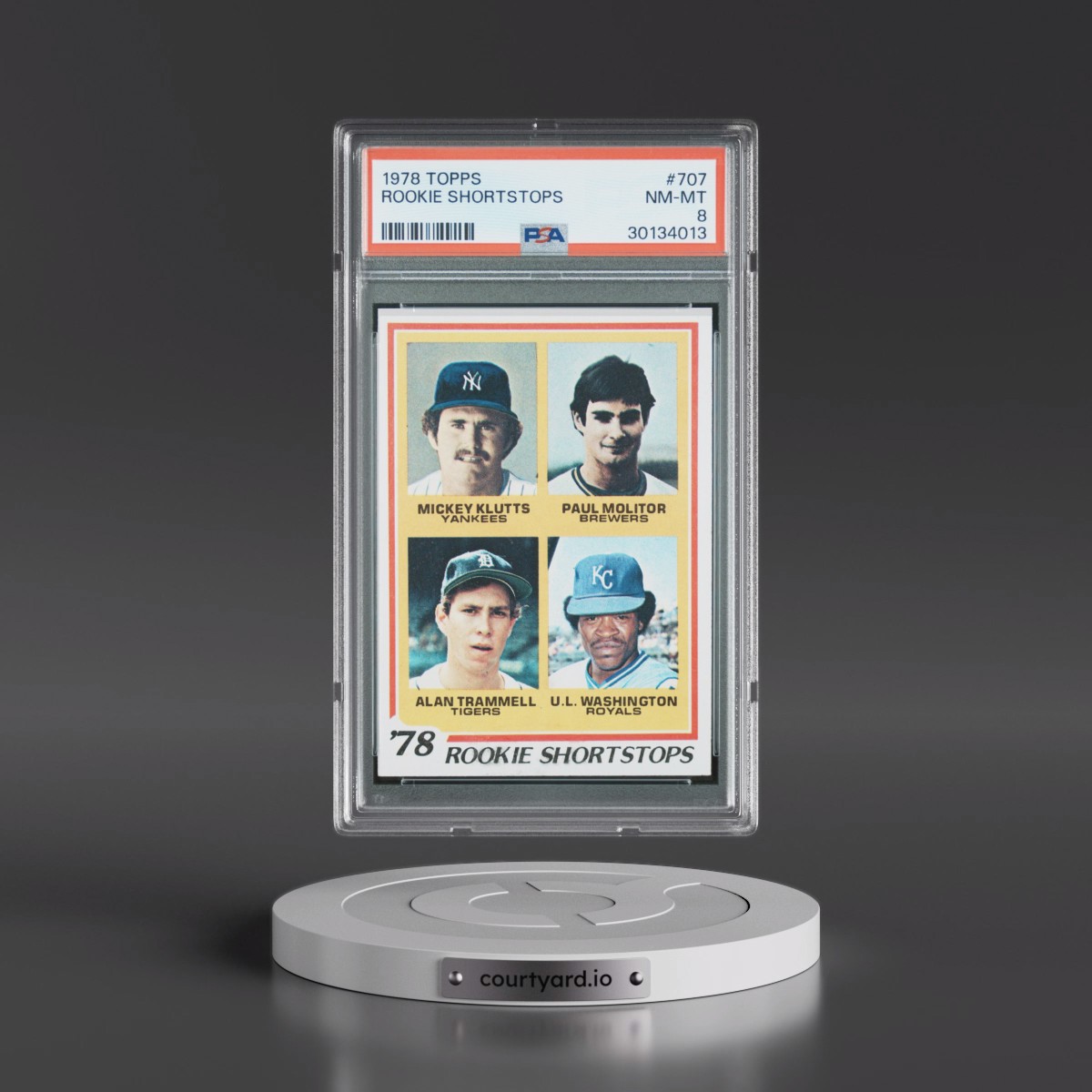 1978 Topps #707 Rookie Shortstops (PSA 8 NM-MT)