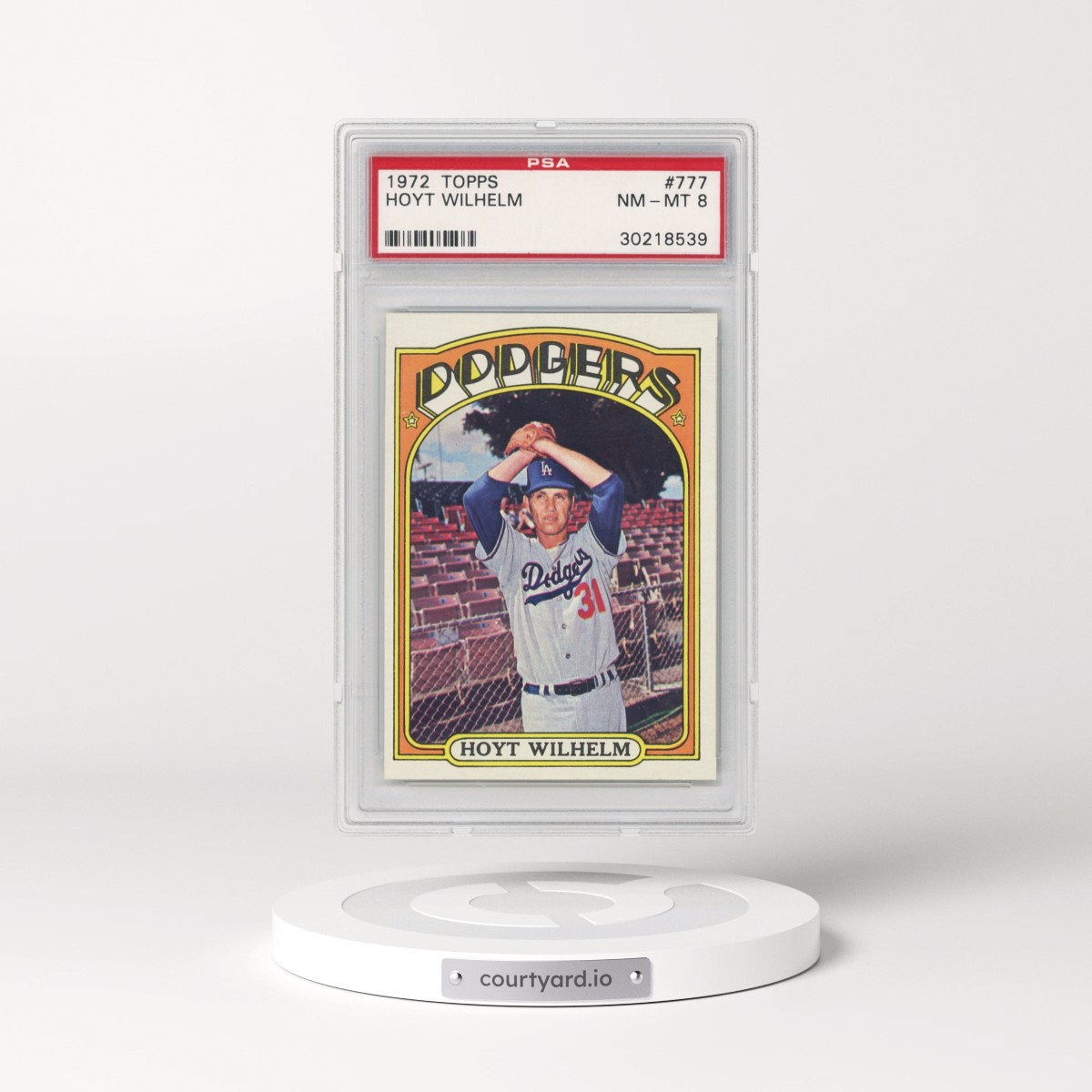 1972 Topps #777 Hoyt Wilhelm (PSA 8 NM-MT)