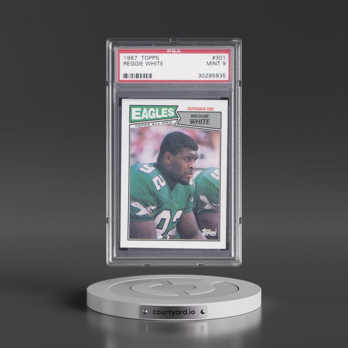 1987 Topps #301 Reggie White (PSA 9 MINT)