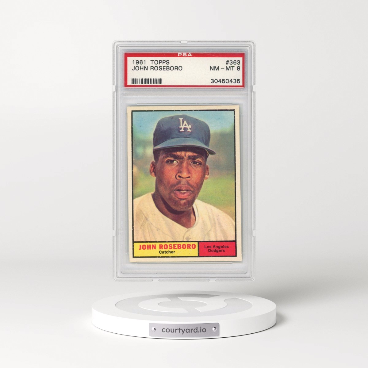 1961 Topps #363 John Roseboro (PSA 8 NM-MT)