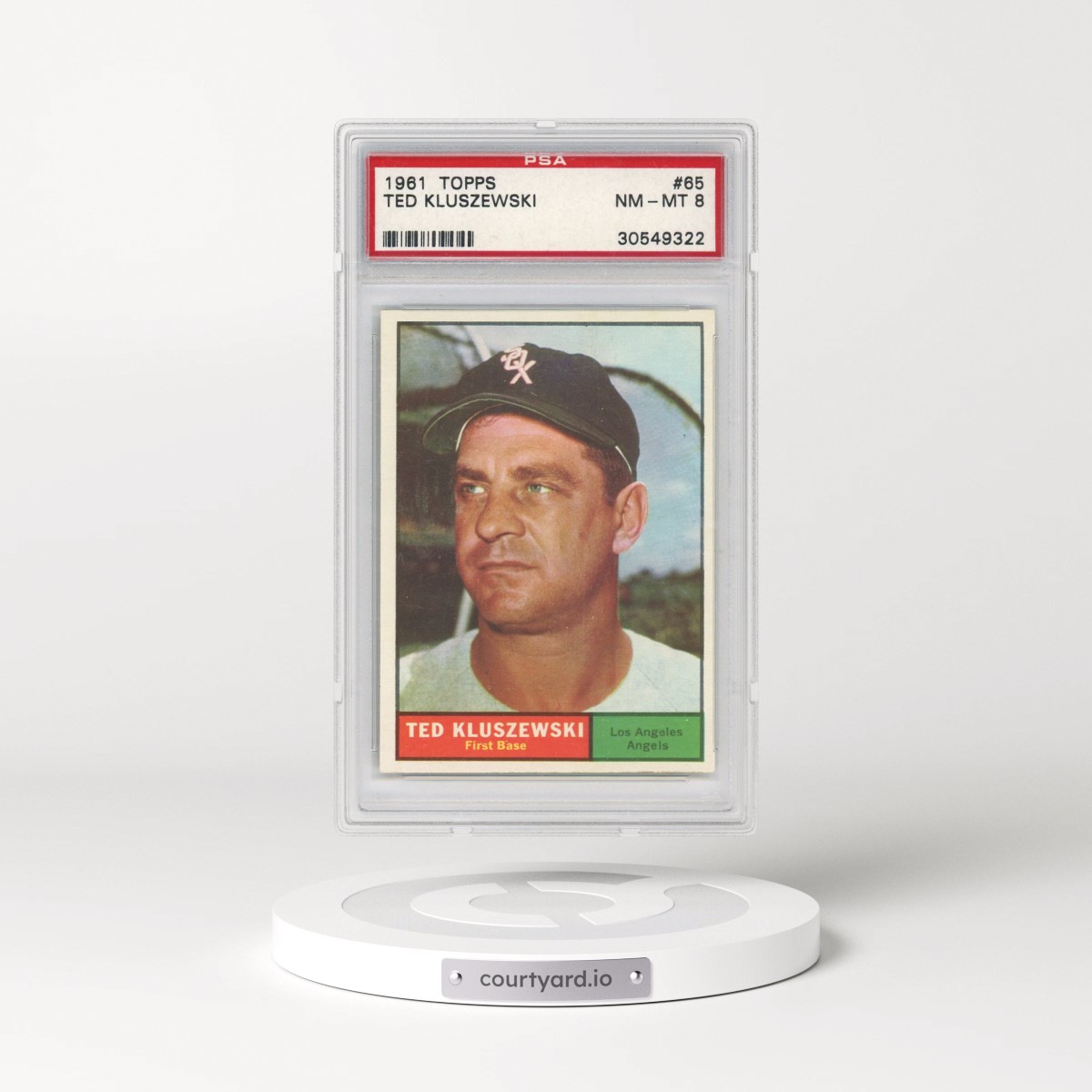 1961 Topps #65 Ted Kluszewski (PSA 8 NM-MT)