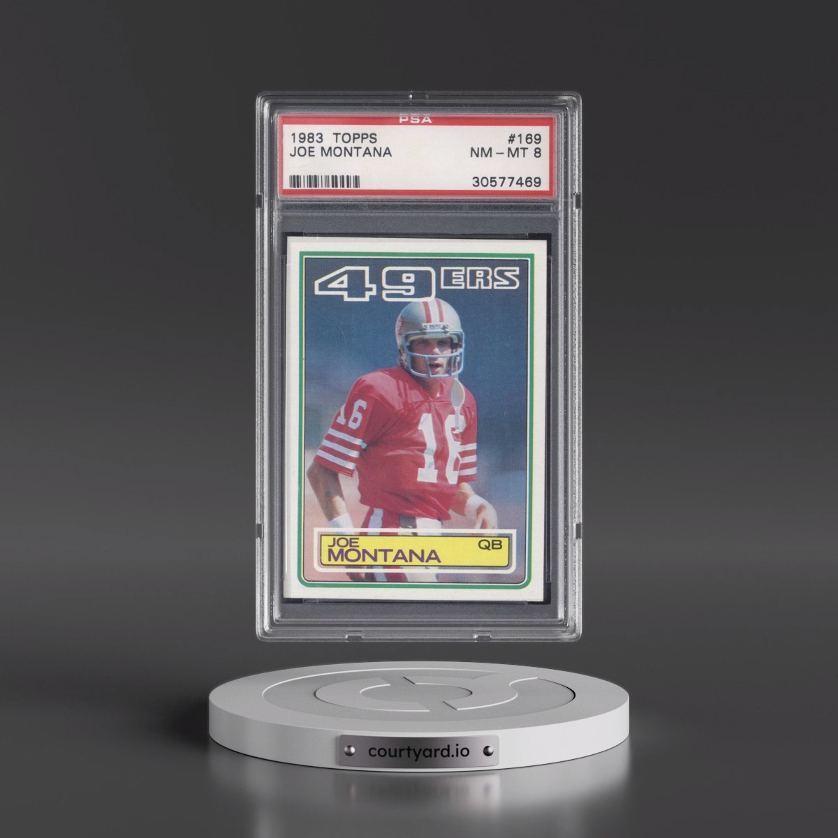 1983 Topps Joe Montana #169 PSA 8