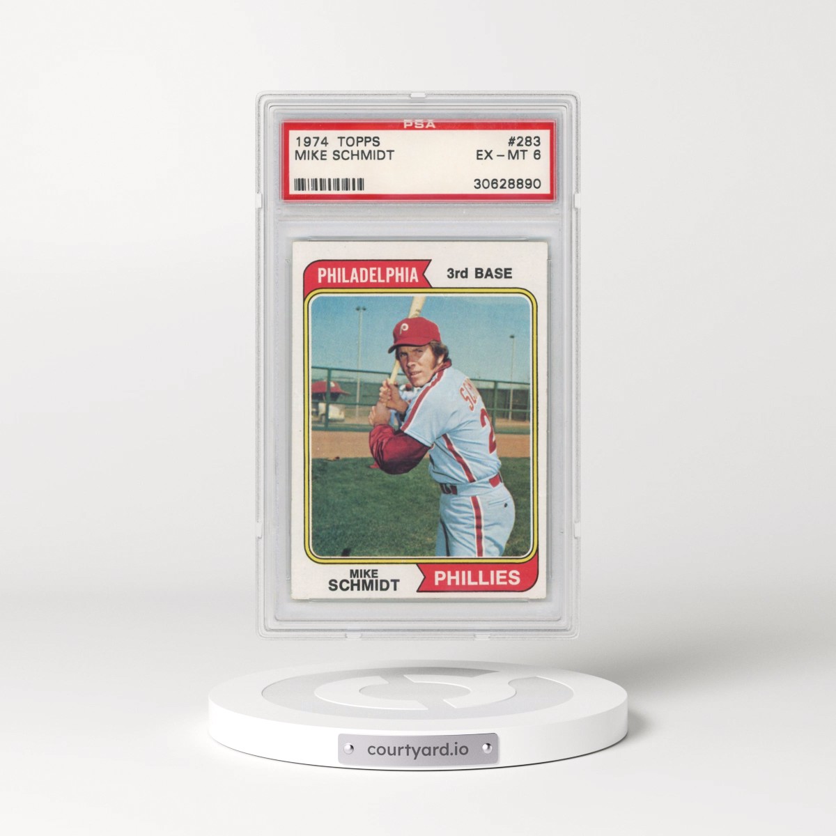 1974 Topps #283 Mike Schmidt (PSA 6 EX-MT)