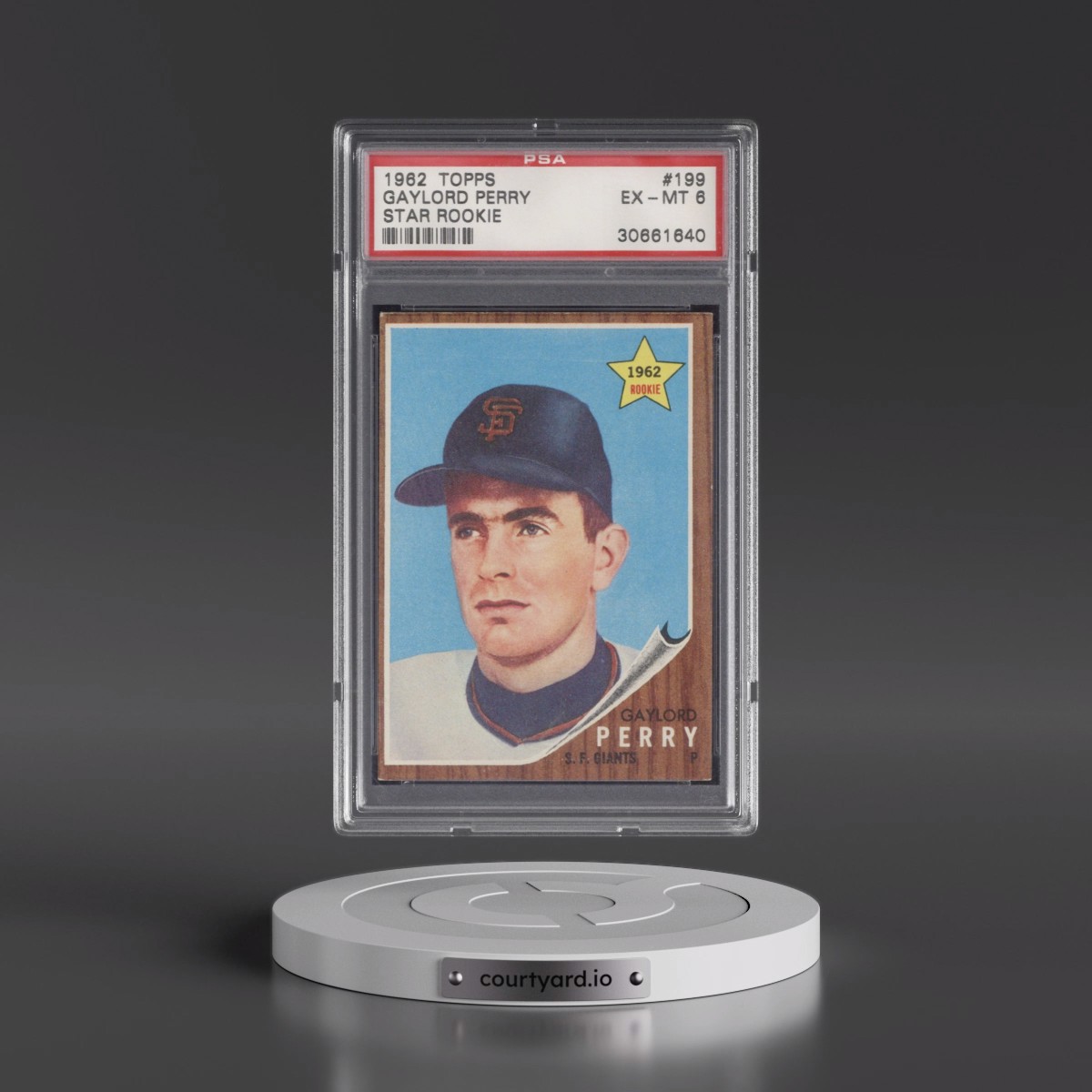 1962 Topps Gaylord Perry - Star Rookie #199 PSA 6