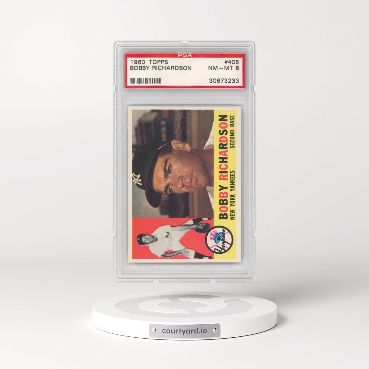 1960 Topps #405 Bobby Richardson (PSA 8 NM-MT)