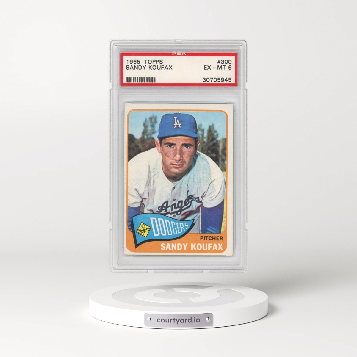 1965 Topps #300 Sandy Koufax (PSA 6 EX-MT)