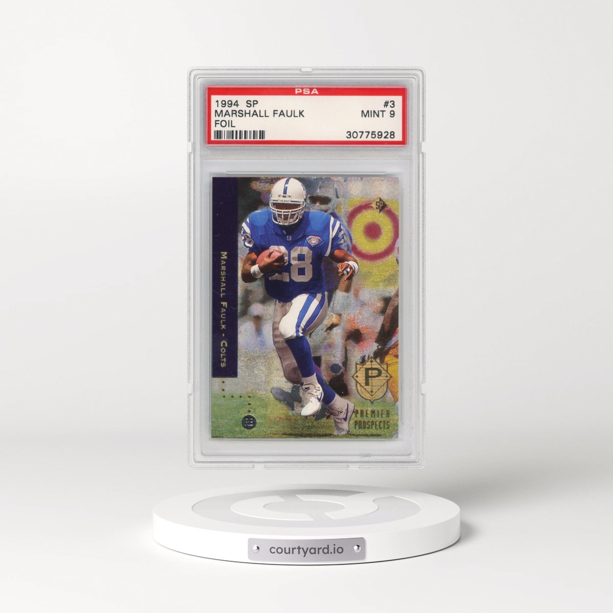 1994 SP #3 Marshall Faulk - Foil (PSA 9 MINT)