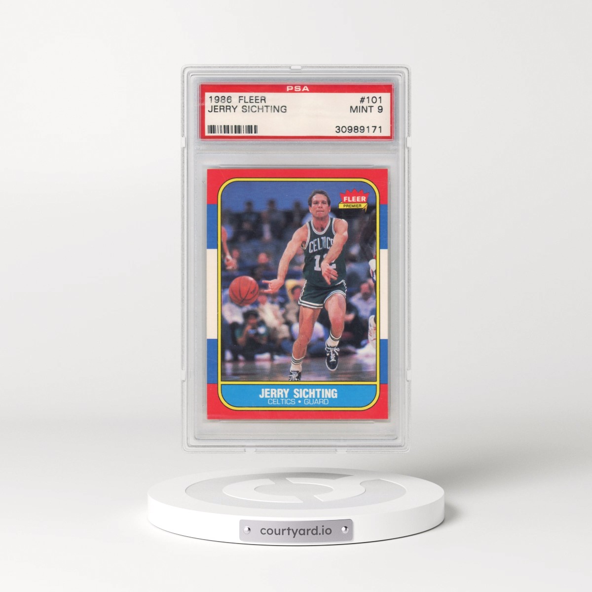 1986 Fleer #101 Jerry Sichting (PSA 9 MINT)
