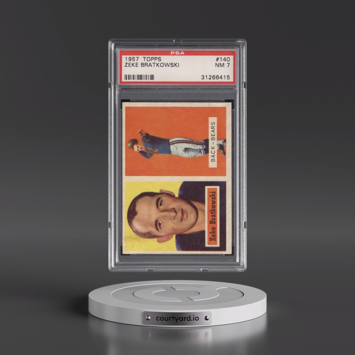 1957 Topps #140 Zeke Bratkowski (PSA 7 NM)